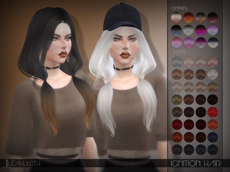Sims 4 Ccs The Best Leahlillith Ignition Hair
