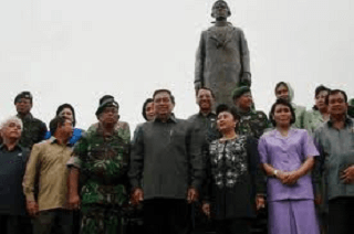 Presiden RI SBY saat peresmian monumen Jendral Soedirman