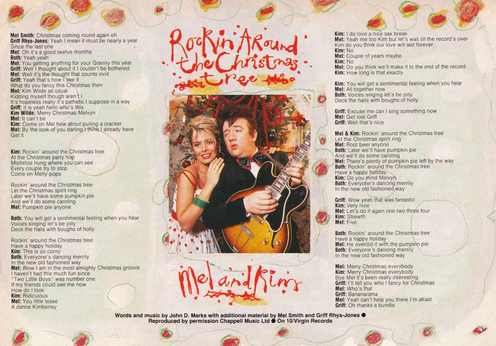 Top Of The Pop Culture 80s Kim Wilde & Mel Smith Rocking Around The