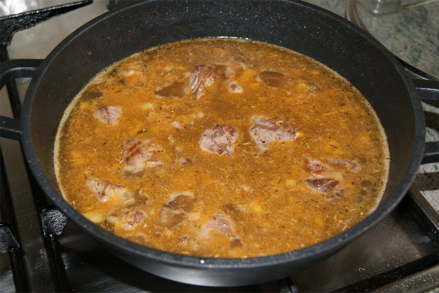 Ternera con judias verdes paso 3