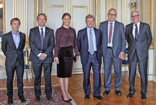 Crown Princess Victoria  received Professor Torkel Klingberg in Prince Bertil's apartments at the Royal Palace