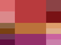 Aurora Red рассветно-красный Палитра аналогичных (смежных) цветов Осень-зима 2014 Pantone модные популярные