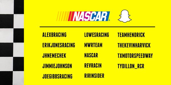 Nascar Race Mom Have You Found Nascar On Snapchat Yet