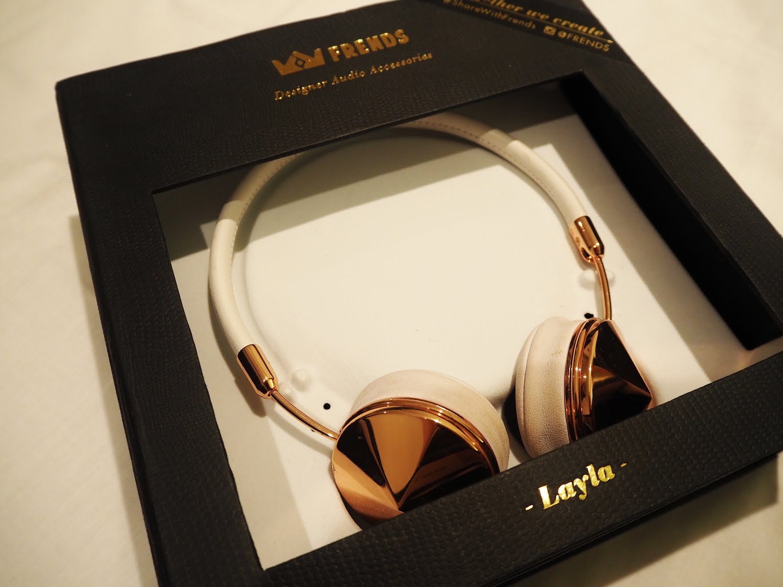 FRENDS layla rose gold headphones review