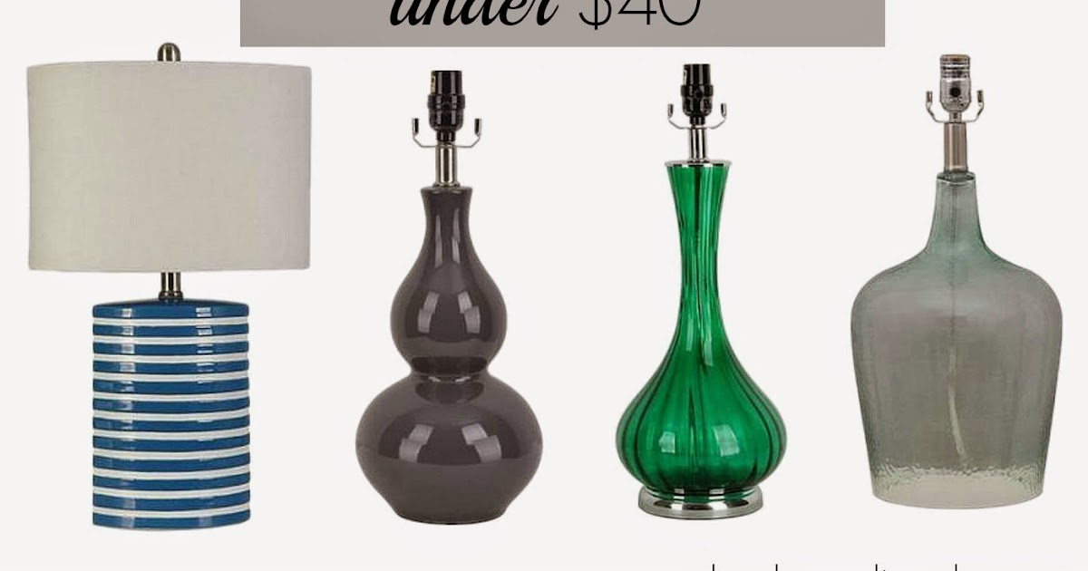 10 GREAT LAMPS UNDER 60, AND YOU'LL NEVER BELIEVE WHERE THEY'RE FROM