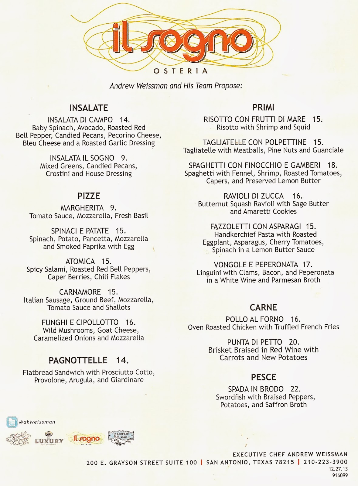 Southwest Florida Forks The Pearl and Lunch at il Sogno San Antonio