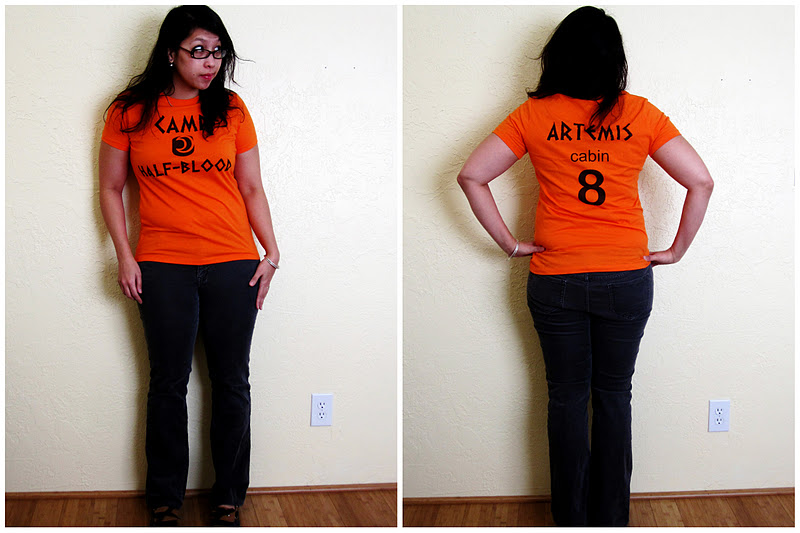  Camp Half Blood Shirt (S, Orange) : Handmade Products