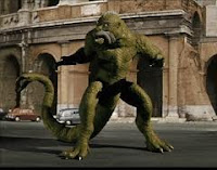 colorized Ymir from Harryhausen's 20 Million Miles to Earth