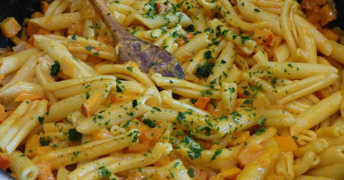 penne in kürbissauce