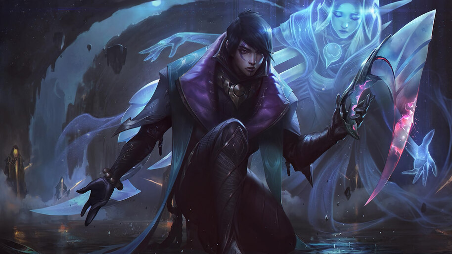 Aphelios, Splash Art, LoL, 4K, #7.315 Wallpaper PC Desktop