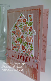 Home Life Welcome Card in shades of Pink