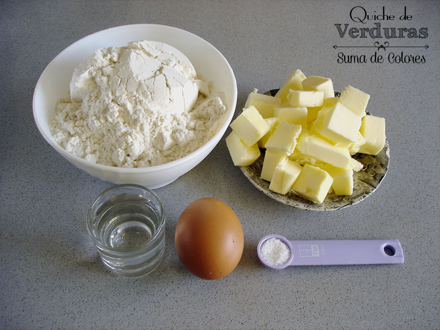 Quiche de Verduras - Ingredientes masa quebrada
