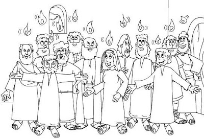Pentecostés colorear Pentecostés colorear