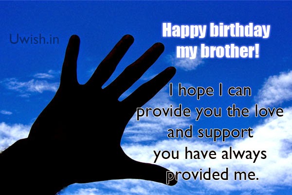 Happy Birthday my Brother e greetings and wishes with quote love and support.