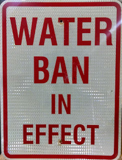 water ban imposed effective July 25, 2016 until further notice