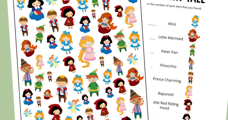 Fairy Story Themed I Spy Video game Totally free Printable for Young children And graphic relating to Printable Fairy Tale identified as Fairy Story Themed I Spy Recreation Totally free Printable for Small children And