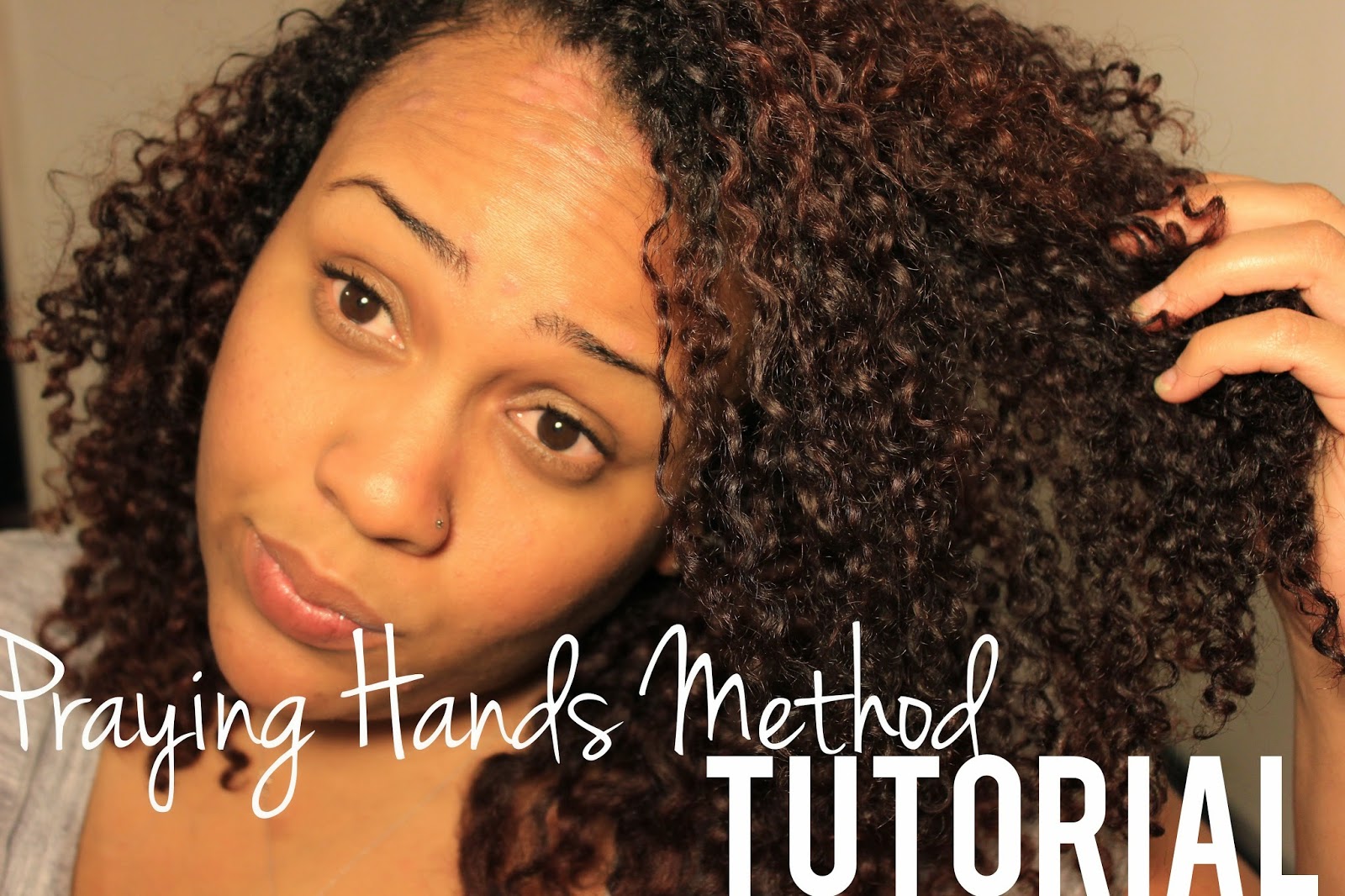 Tutorial: The Praying Hands Method for Smooth Curls with Less Frizz