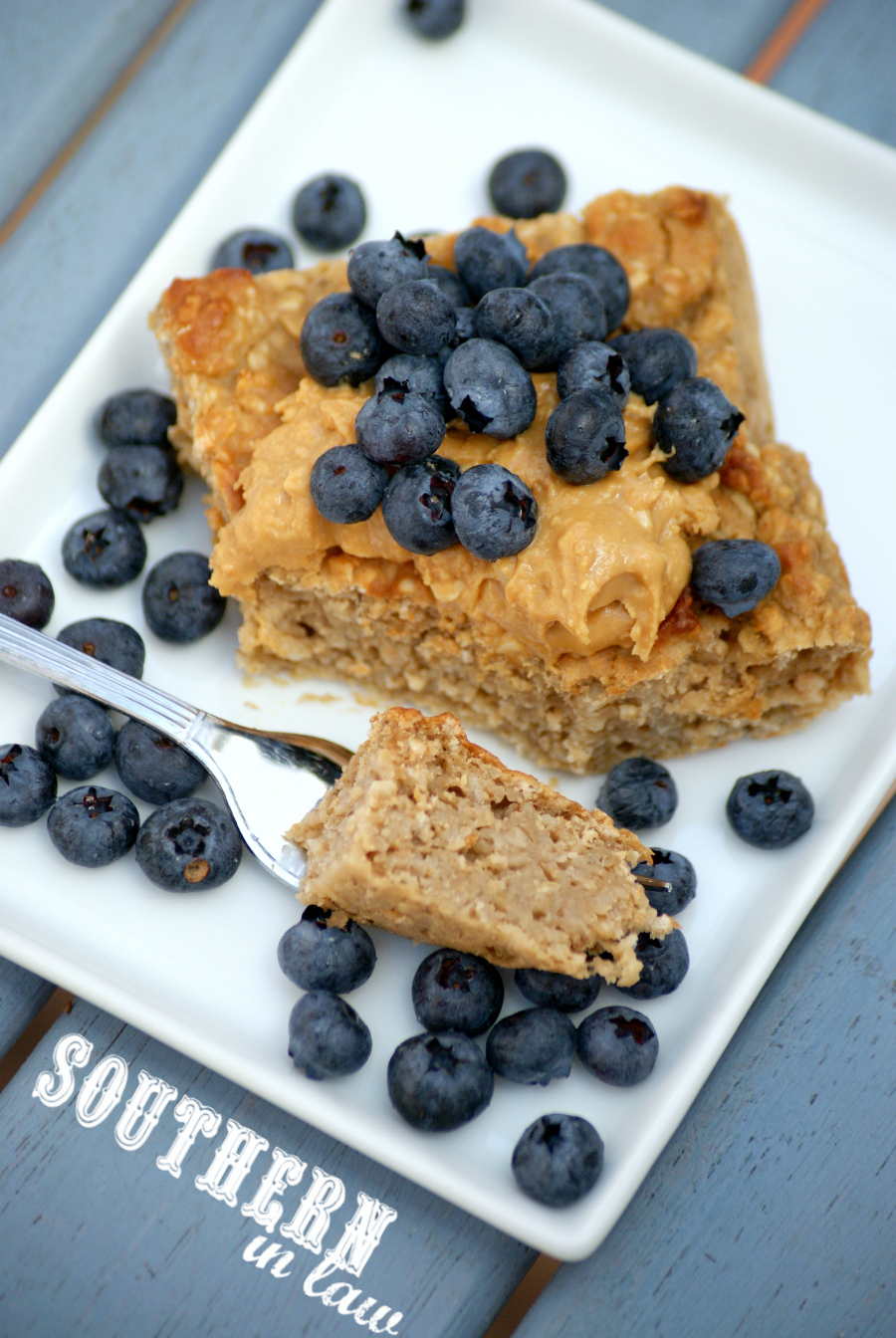 Southern In Law Recipe Healthy Peanut Butter Baked Oatmeal (Vegan)