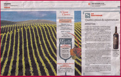 recensione La Repubblica Toscana Gourmet vino il Pozzo riesrva 2007 Cantine Fratelli Bellini