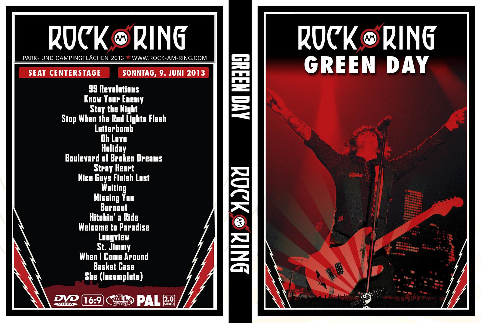 BANCA DO ROCK Rock Concert DVD: 2444 - DVD - GREEN DAY 2013 - BOOTLEG