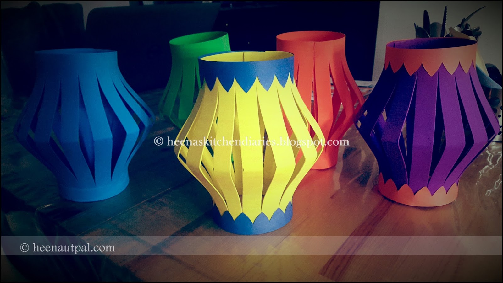 Heena's Kitchen Diaries: Homemade Diwali Kandil's / Lanterns