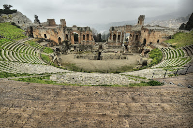 amphitheater in Taormina