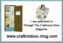 I was Published in the Craft Room Door Magazine