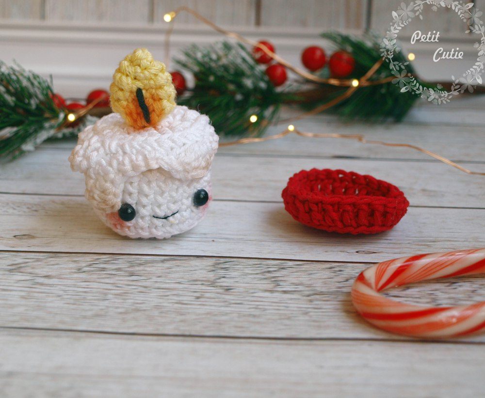 Amigurumi tığ işi mum