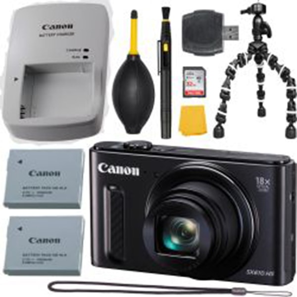 Canon PowerShot SX610 HS 20.2 MP Black + MORE