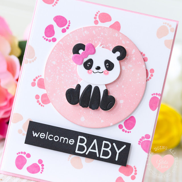 Baby Cards Using the Build A Panda Etched Dies from Spellbinders by ilovedoingallthingscrafty