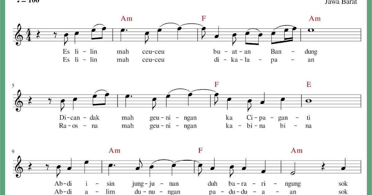 Berikut Lirik Lagu Es Lilin Cabbhi Lengkap Karaoke Lagu Sunda Lirik