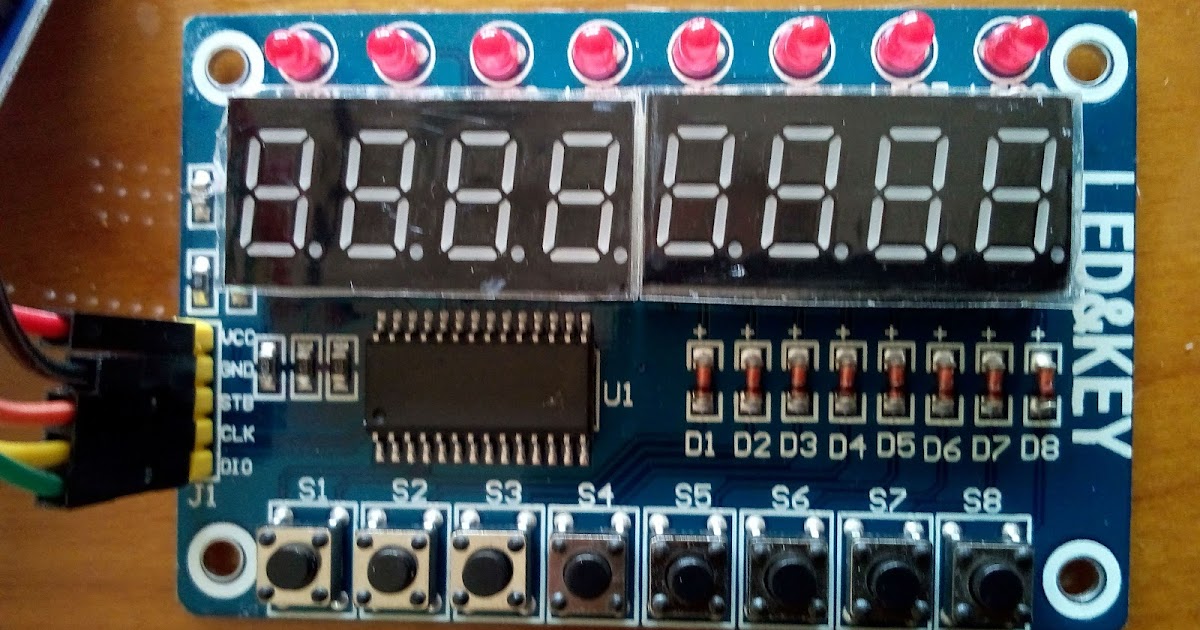 MissBirdler TM1638 Lot de 2 modules daffichage numérique LED 8 Bits pour Arduino Raspberry Pi DIY 
