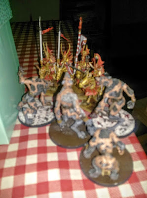 Age of Sigmar battle report between Highborn Aelfs and Beasts of Chaos.