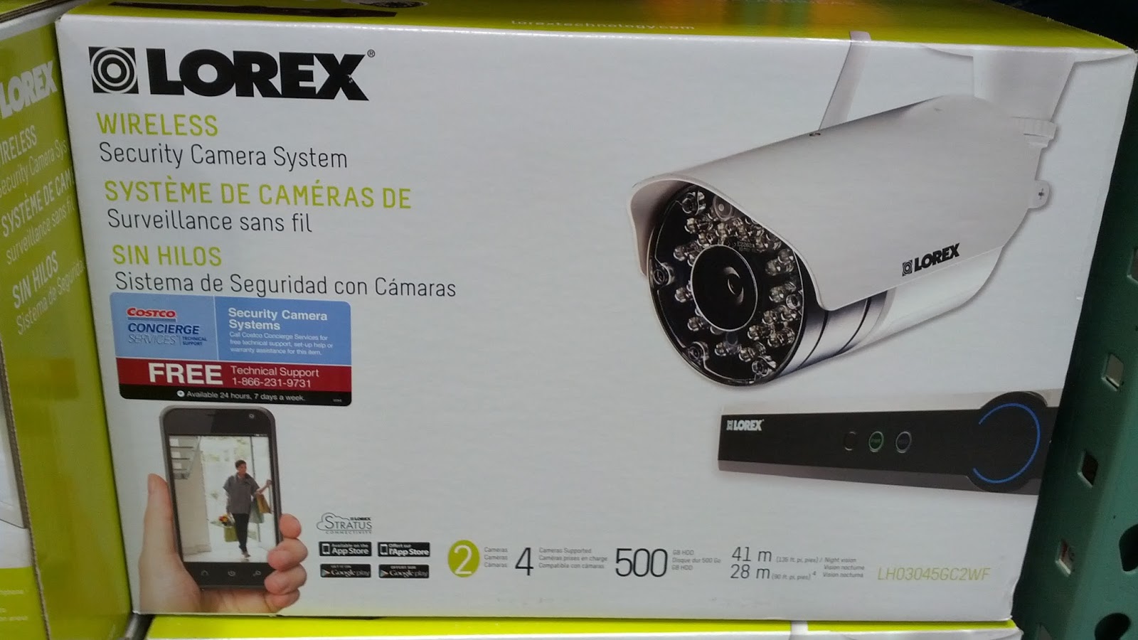 Lorex LH03045GC2WF Surveillance System and Wireless Camera