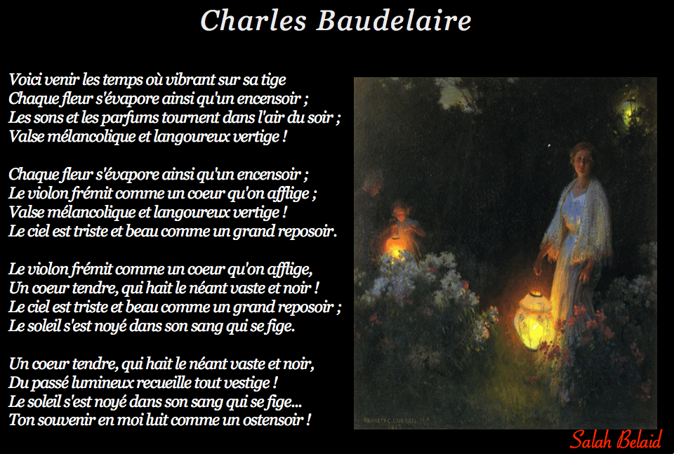 Harmonie du soir... ( Charles Baudelaire )