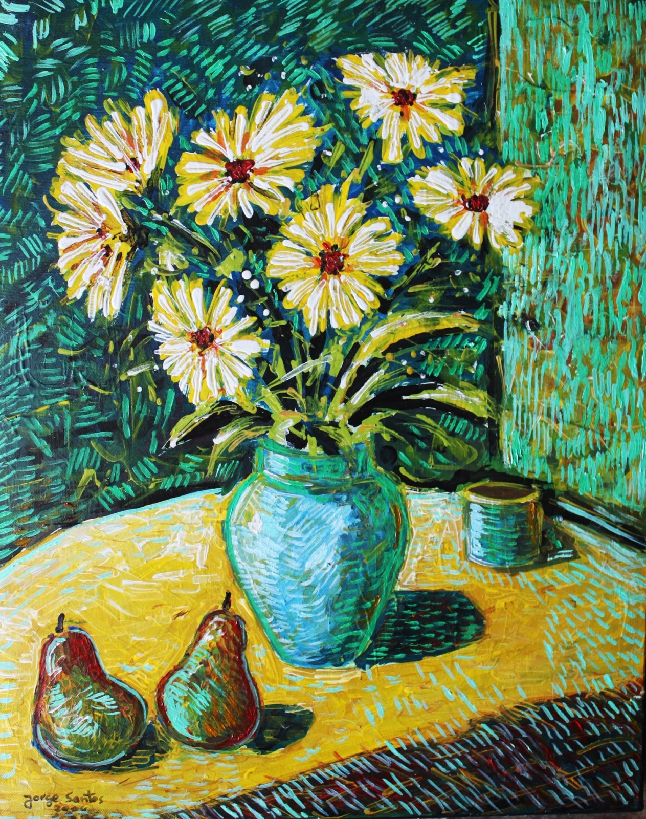 Tributo a Van Gogh Natureza morta com pêras Tributo a Van Gogh Natureza morta com pêras