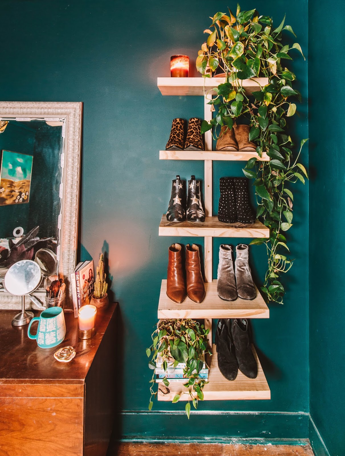 Shoe Storage Solution DIY: Urban Wood Shelf Organizer