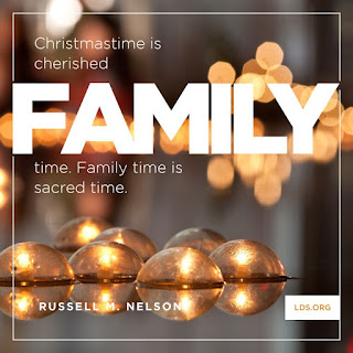 Christmastime is cherished family time. Family time is sacred time.