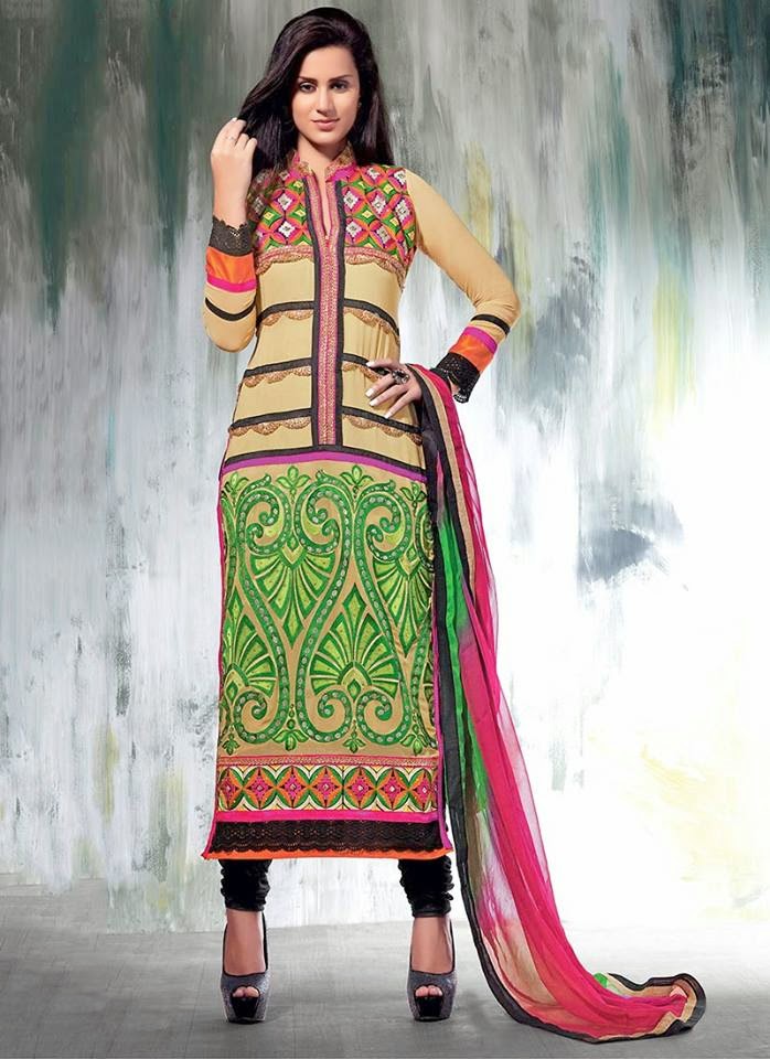 colourful churidar