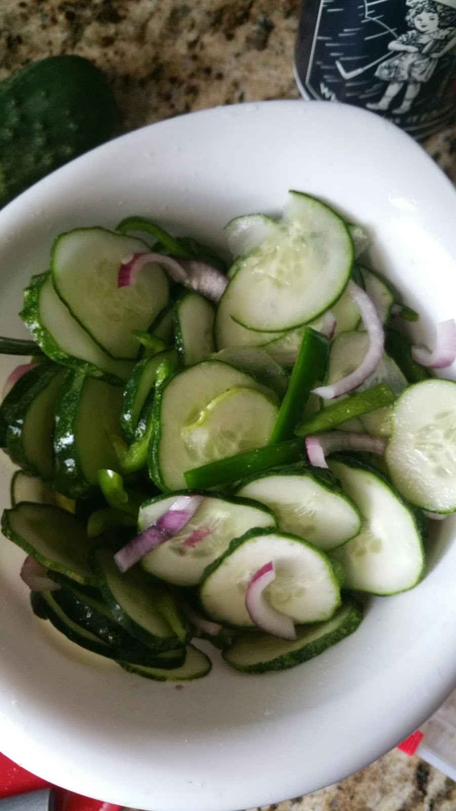 Carrot Top with a Green Thumb Peppers and onions and cucumbers oh my!