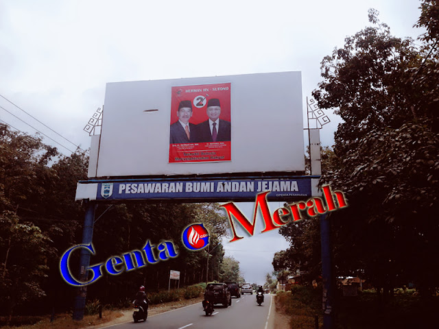 Herman HN Pasang Baleho Diluar Zona, Paslon Herman-Sutono Langgar Aturan Administrativ
