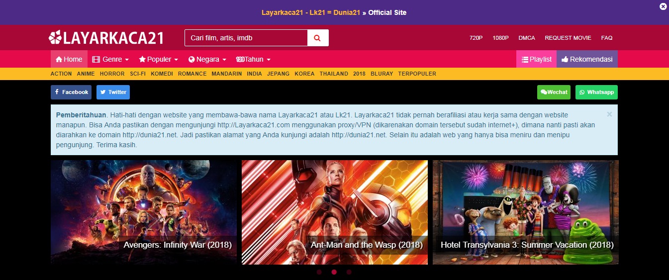 2 Cara Download Film Terbaru di Situs LayarKaca21 atau LK21, Sangat.