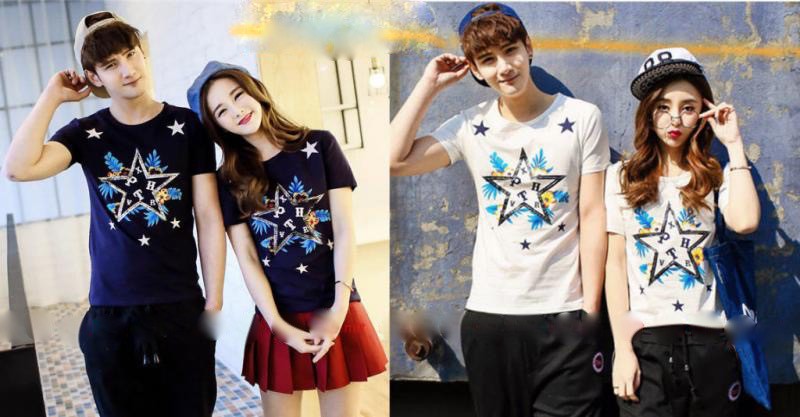 Jual Online Kaos Couple Star Flower Murah Jakarta Bahan Combed Terbaru Jual Online Kaos Couple Star Flower Murah Jakarta Bahan Combed Terbaru