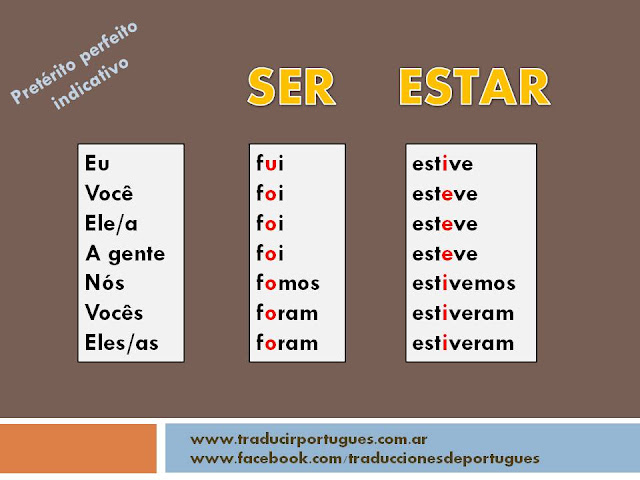 verbos auxiliares en portugués