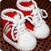 Tenis de Bebé a Crochet Tenis de Bebé a Crochet