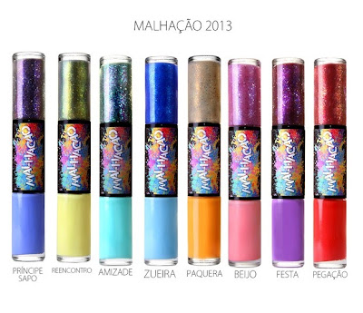 Quais as cores dos esmaltes da novela Malhação 2013