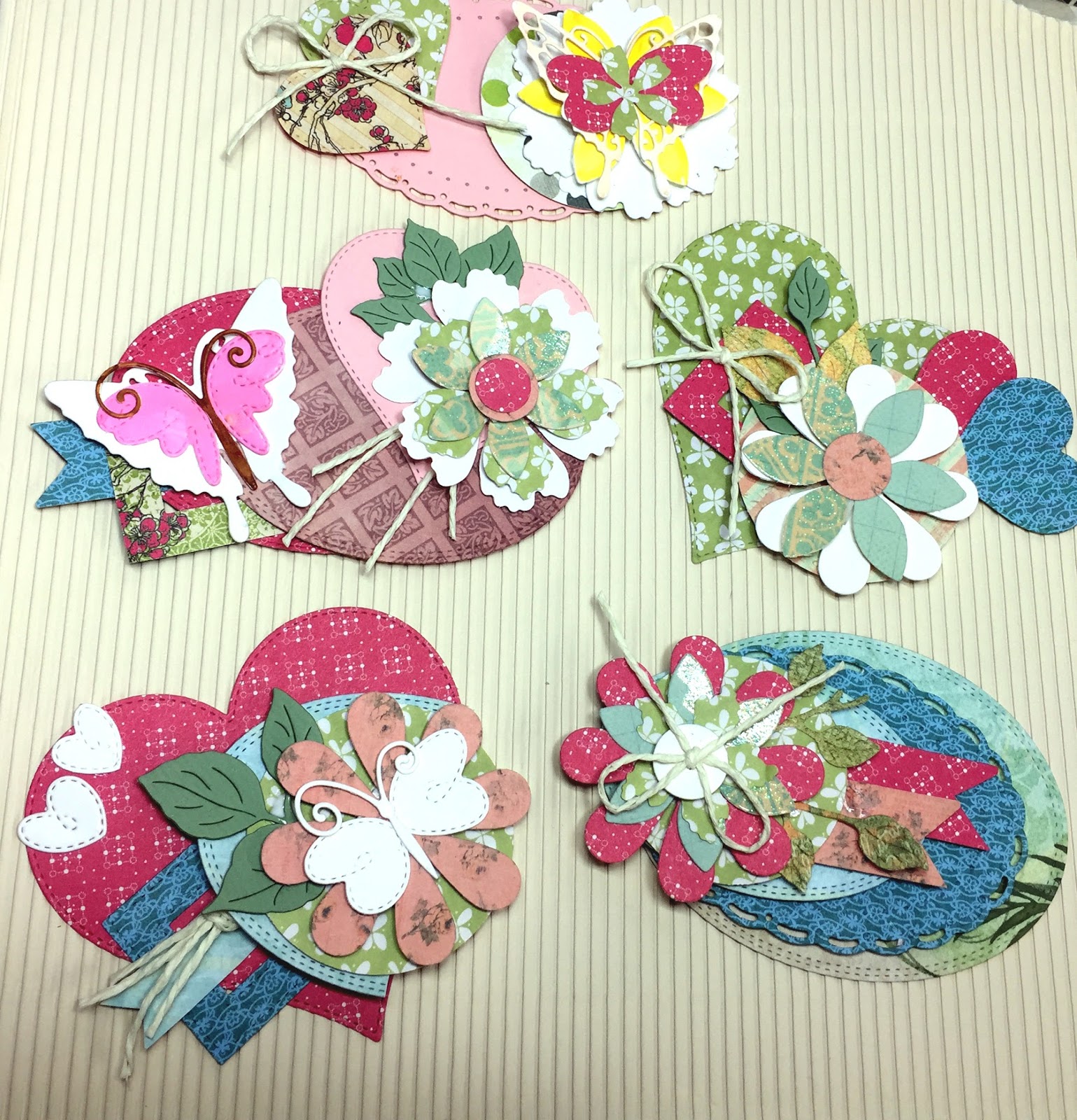 CottageBLOG Paper Embellishments with Layered Die cuts