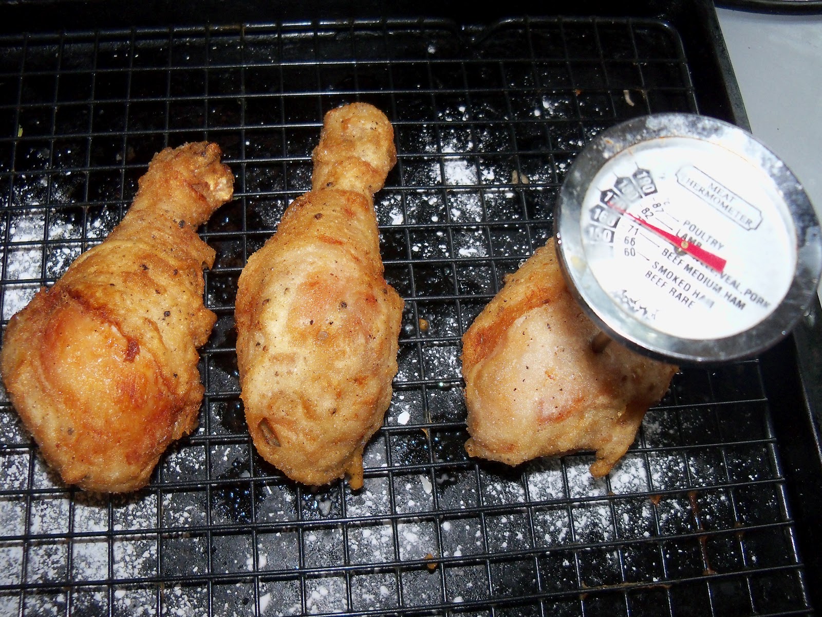 Cyndaverse Honey Fried Chicken twice fried with hot sauce and honey on top