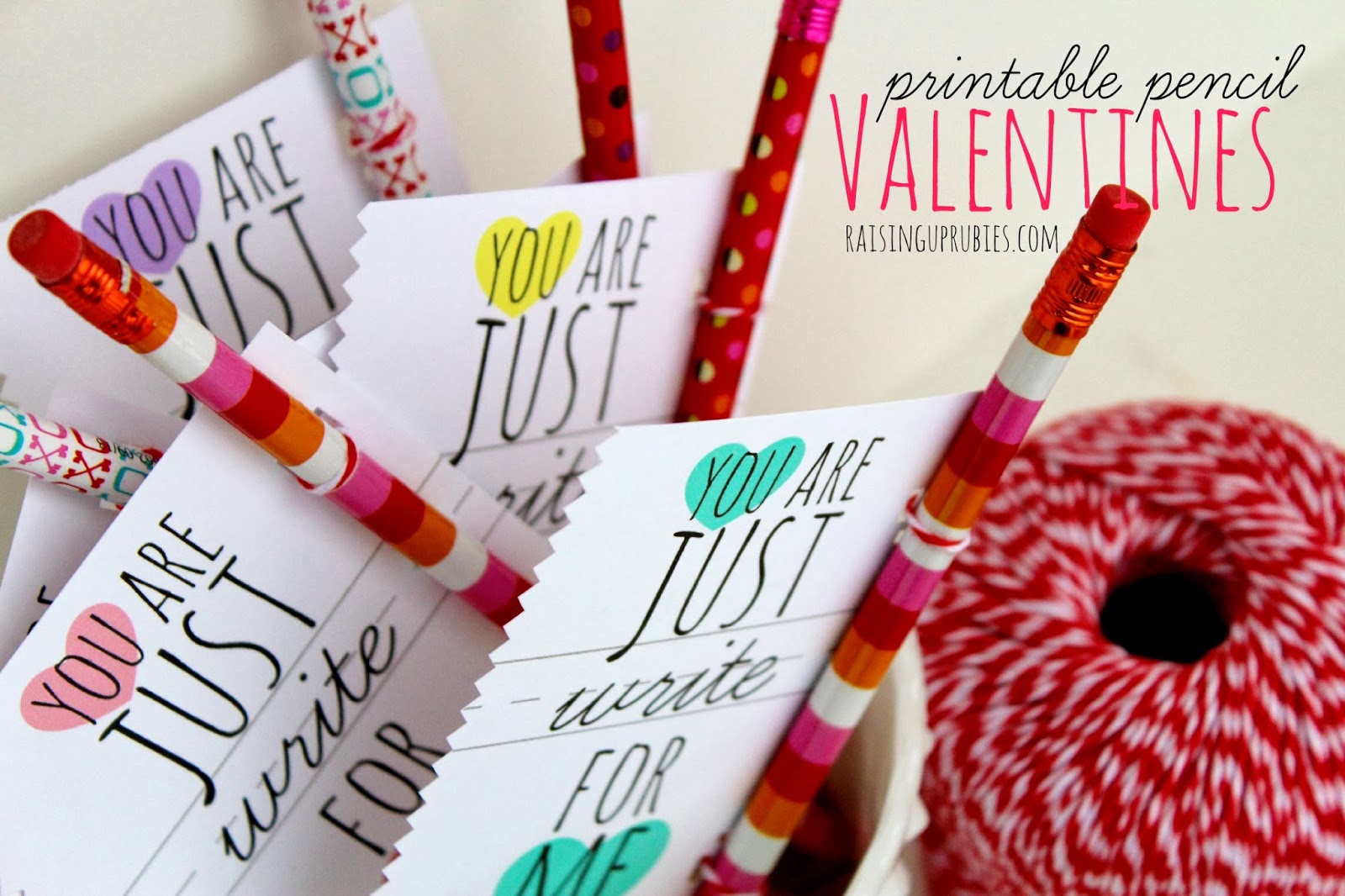 Raising Up Rubies Blog just write printable pencil valentines