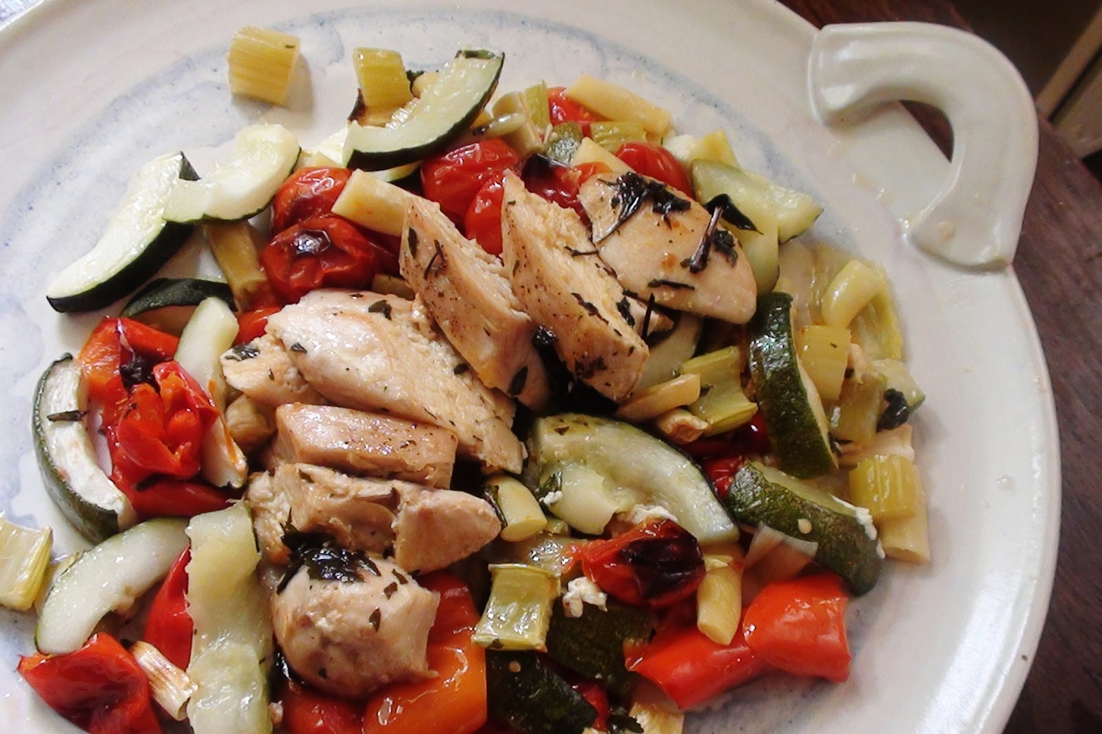 zsuzsa is in the kitchen ROASTED VEGETABLE CHICKEN BREAST